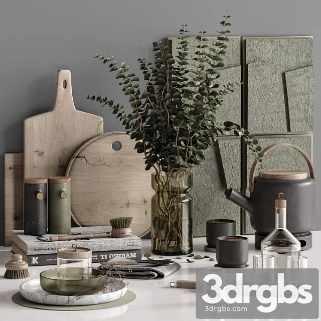 Kitchen accessories 007 3D Model Free
