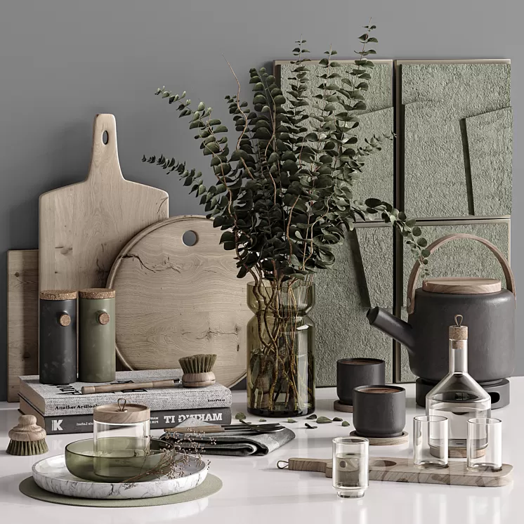 kitchen accessories 007 3D Model Free