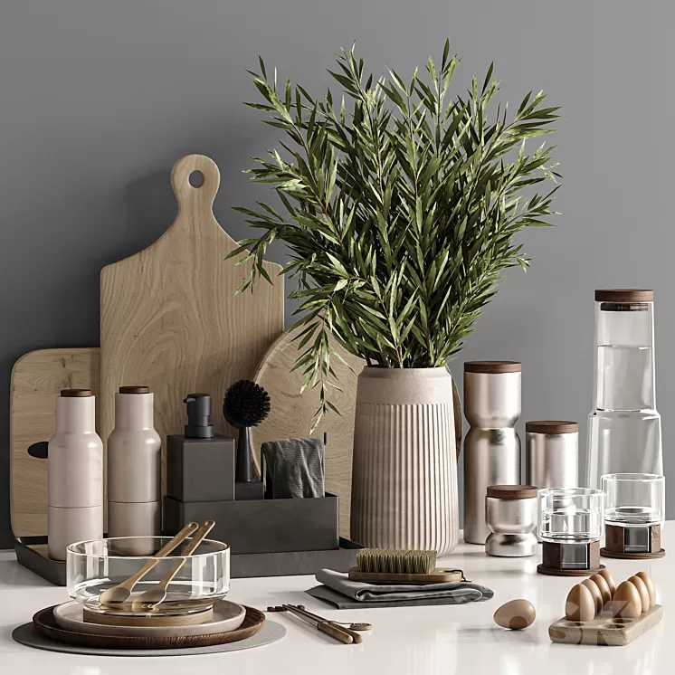 kitchen accessories 008 3D Model Free