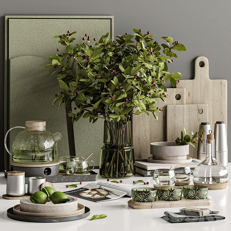 kitchen accessories 010 3D Model Free