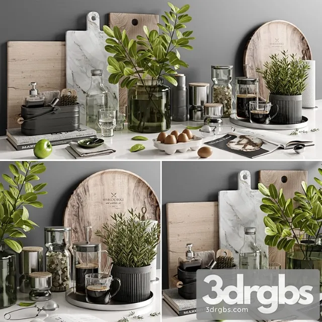 Kitchen accessories 013 3D Model Free