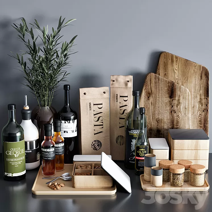 kitchen accessories 02 3D Model