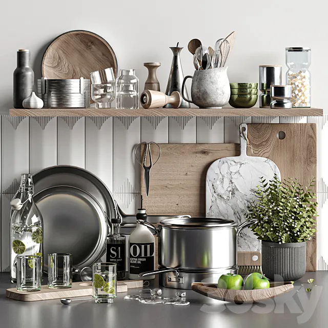 kitchen accessories 023 3D Model