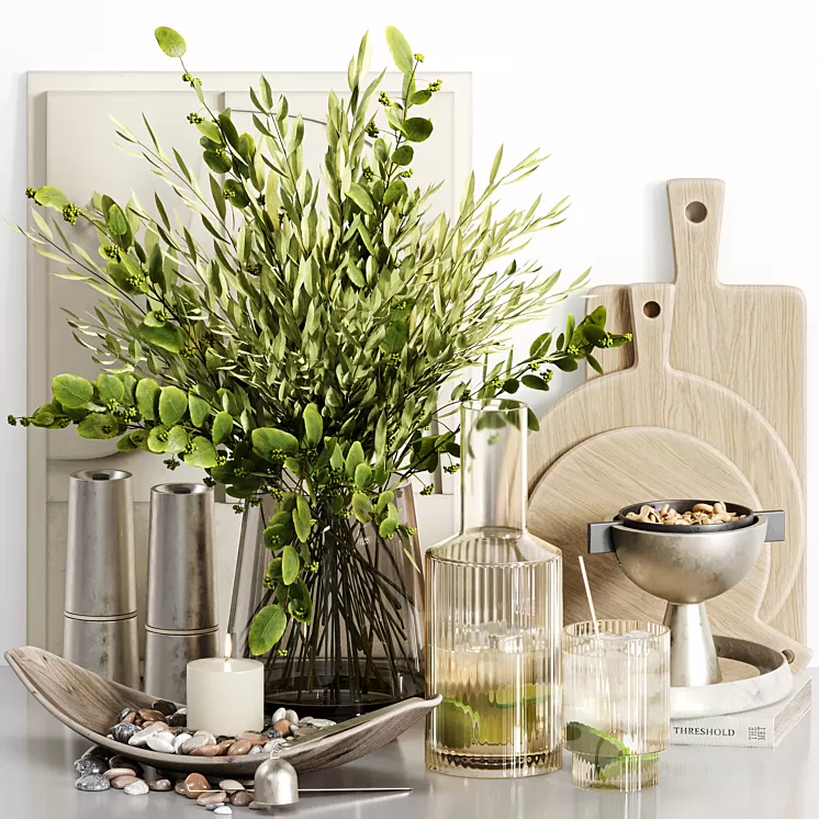 Kitchen accessories 025 3D Model Free