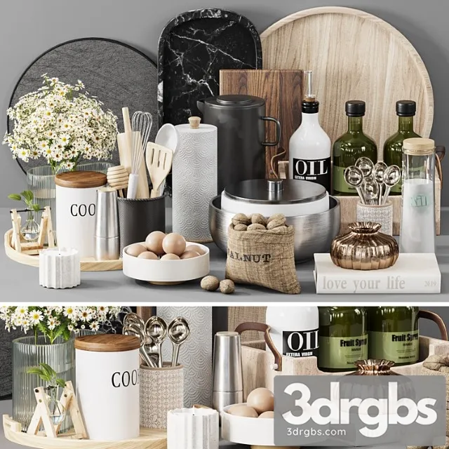 Kitchen accessories 043 3D Model Free