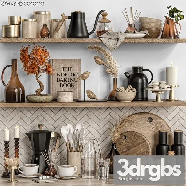 Kitchen Accessories 06 3D Model Free
