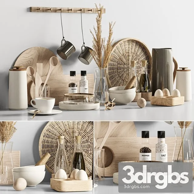 Kitchen Accessories 07 4 3D Model Free