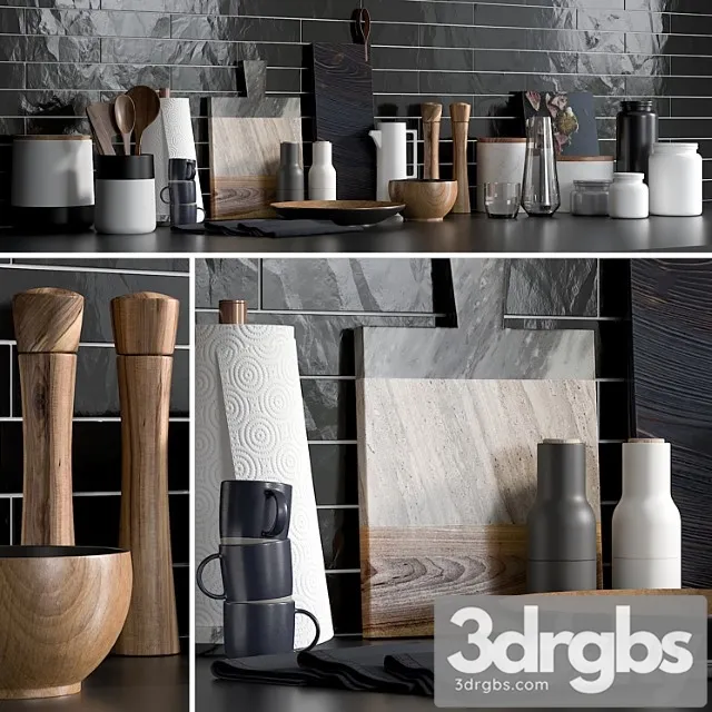 Kitchen accessories 1 3D Model Free