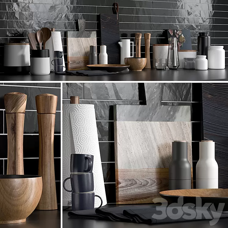 Kitchen Accessories 1 3D Model