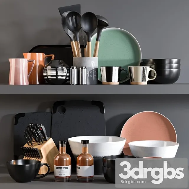 Kitchen accessories 12 5 3D Model Free