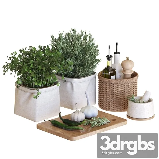 Kitchen Accessories 14 2 3D Model Free