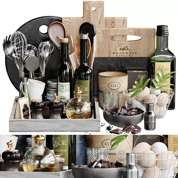 kitchen accessories 14 3D Model Free