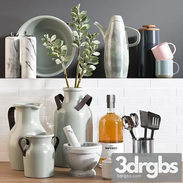 Kitchen accessories 14 5 3D Model Free