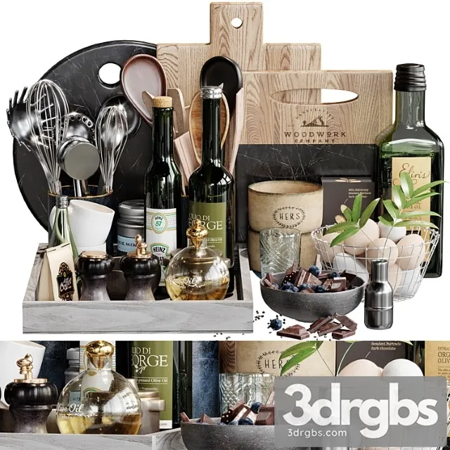 Kitchen Accessories 14 6 3D Model Free