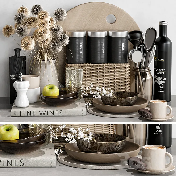 kitchen accessories 17 3D Model Free