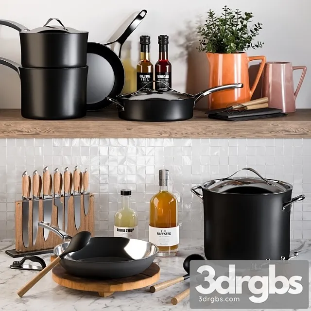 Kitchen accessories 19 3D Model Free