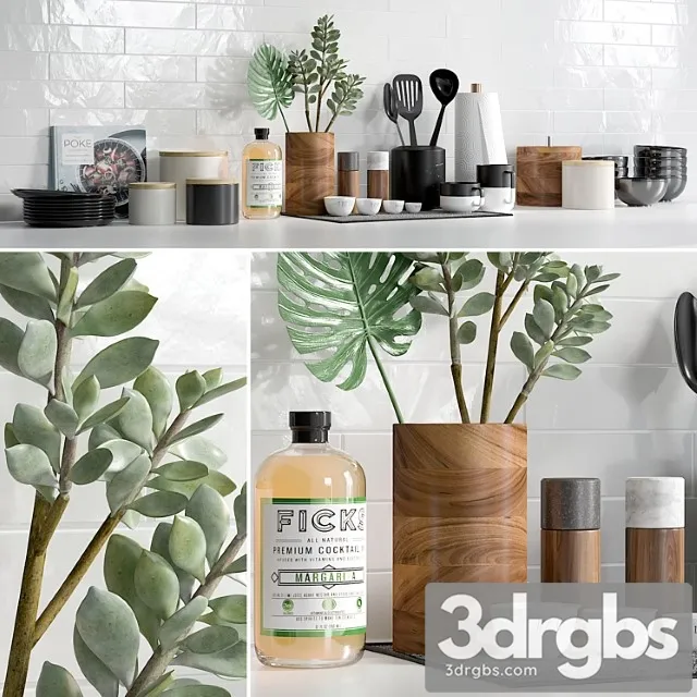 Kitchen Accessories 2 3D Model Free