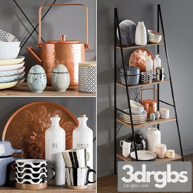 Kitchen Accessories 20 1 3D Model Free