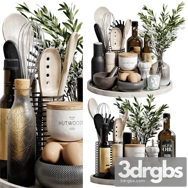 Kitchen Accessories 26 1 3D Model Free