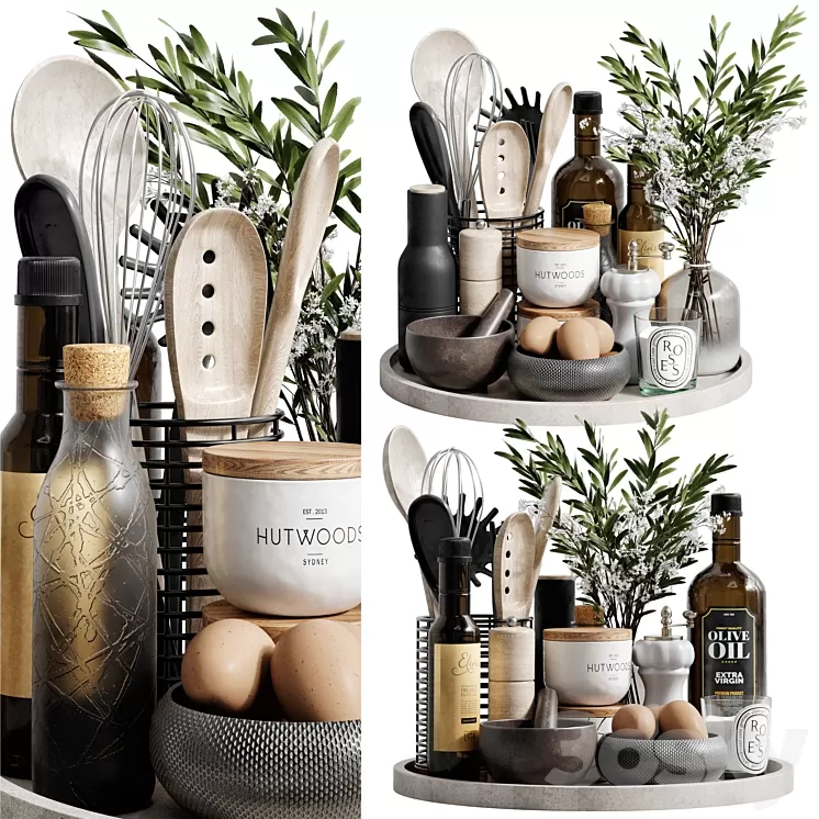 Kitchen Accessories 26 3D Model Free Download