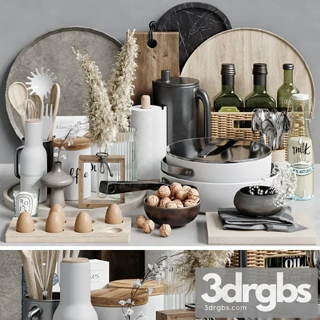 Kitchen Accessories 27 3D Model Free