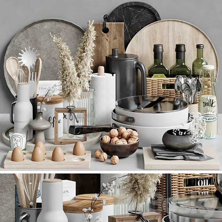 Kitchen Accessories 27 3D Model Free