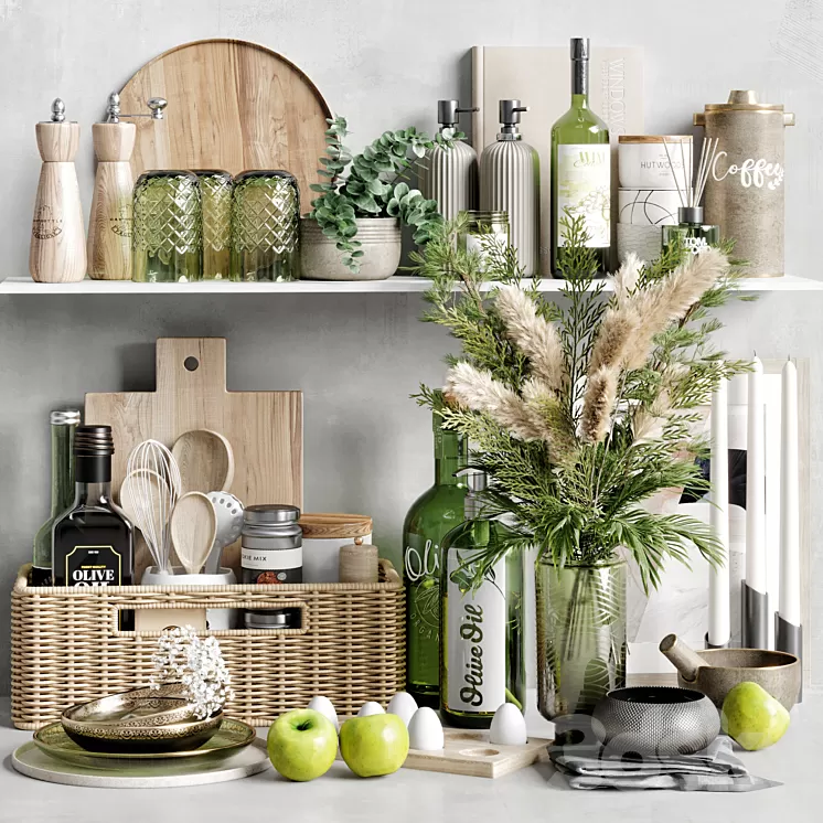 Kitchen Accessories 30 3D Model Free