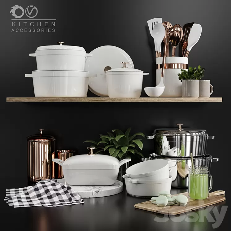 kitchen accessories 3D Model
