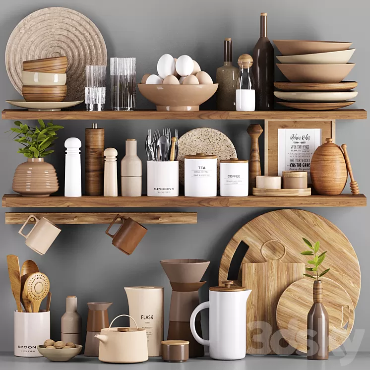 Kitchen accessories 3D Model