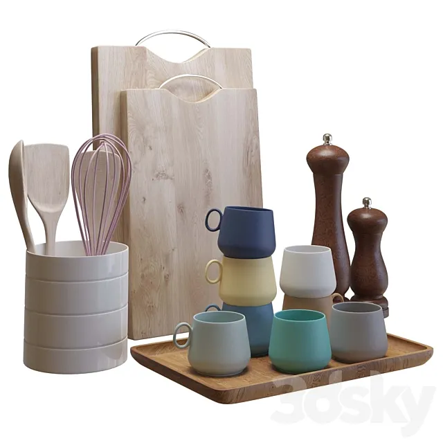 kitchen accessories 3D Model