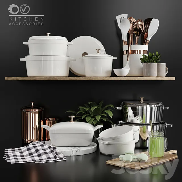 kitchen accessories 3DModel