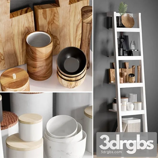 Kitchen Accessories 5 2 3D Model Free