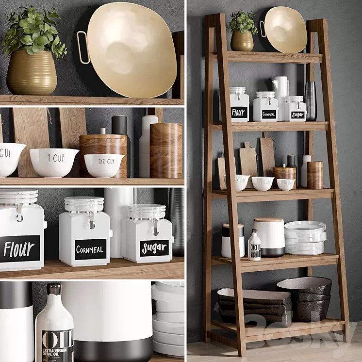 Kitchen Accessories 6 3D Model