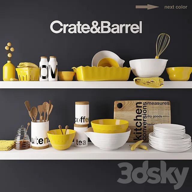 Kitchen accessories by Crate & Barrel 3DModel
