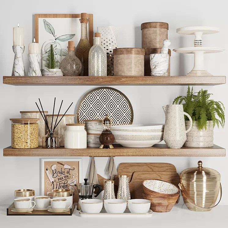 Kitchen accessories003 3D Model Free