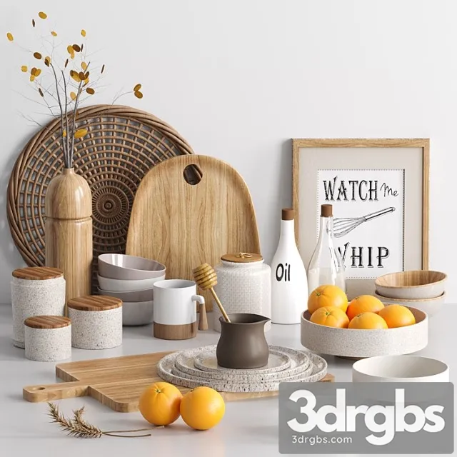 Kitchen Accessories003 3D Model Free