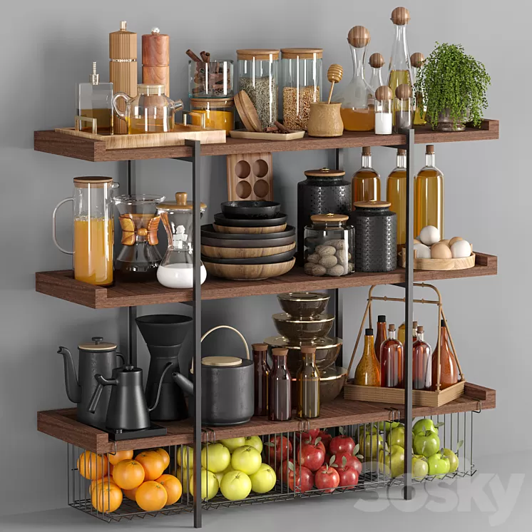 kitchen accessories013 3D Model Free