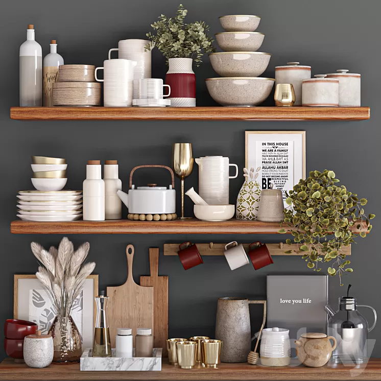 kitchen accessories029 3D Model Free