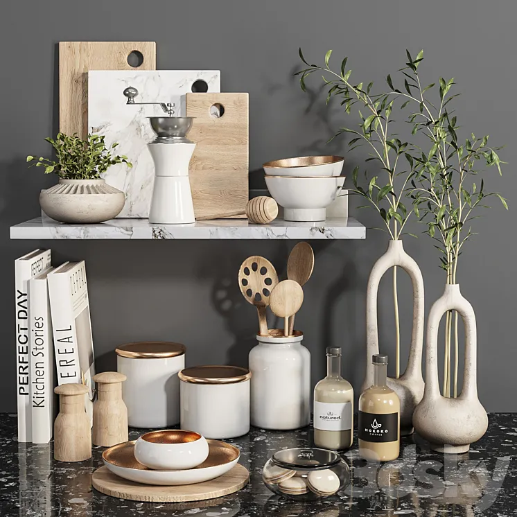 kitchen accessories032 3D Model Free