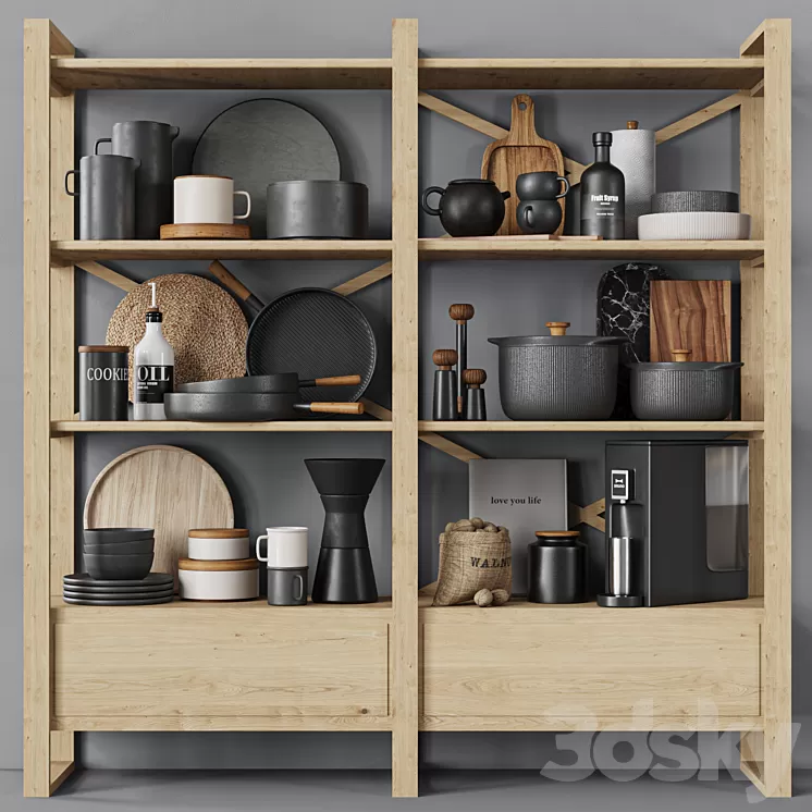 kitchen accessories045 3D Model Free