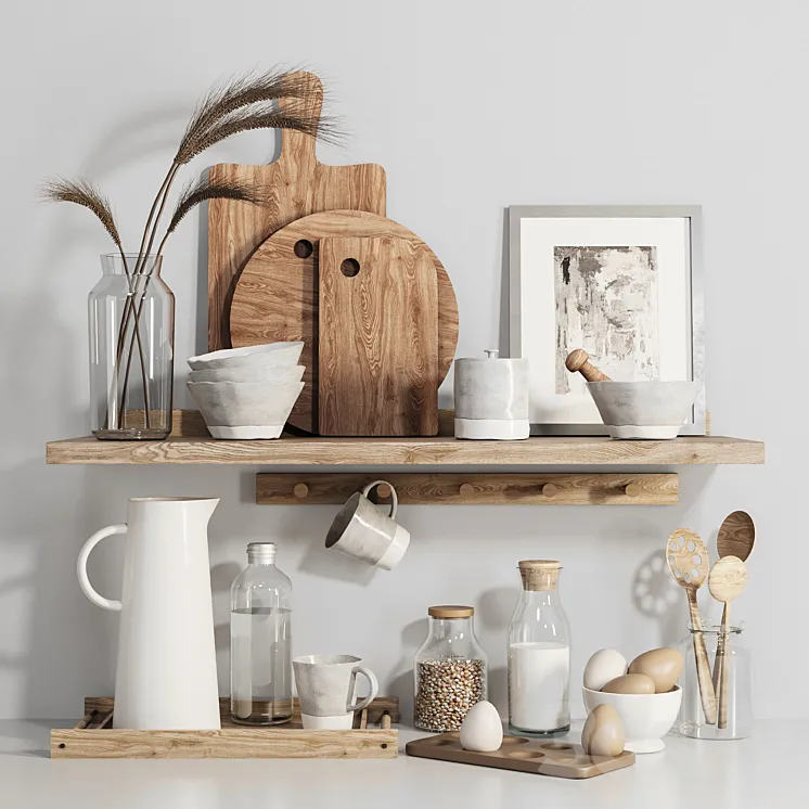 kitchen accessories05 3D Model Free