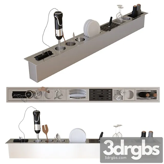 Kitchen Accessoriesed Channels 3D Model Free