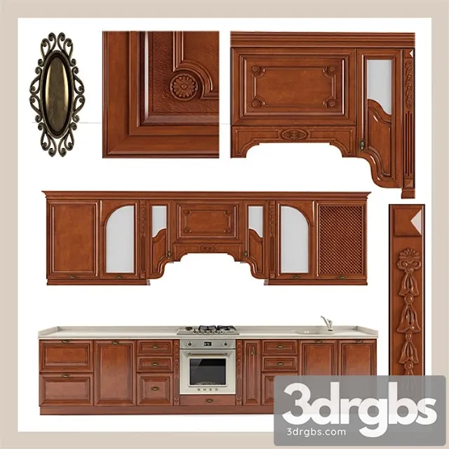 Kitchen Albero Komodita 3D Model Free