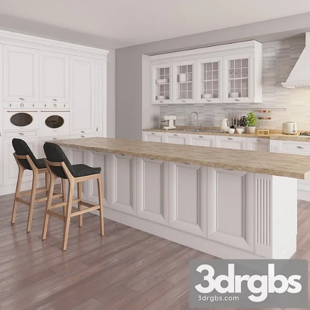 Kitchen Amelie Neve Bellini Factory With Decor 10 3D Model Free