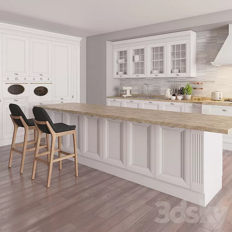 Kitchen Amelie New Bellini factory with decor 3D Model