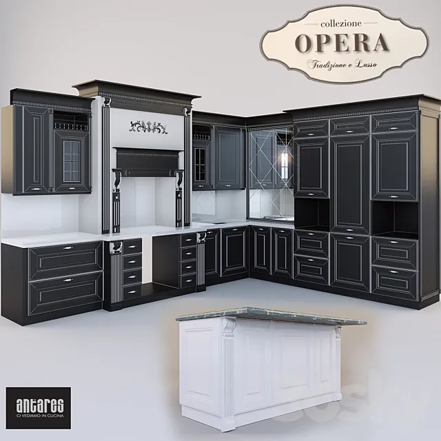 kitchen Antares model Opera 3D Model