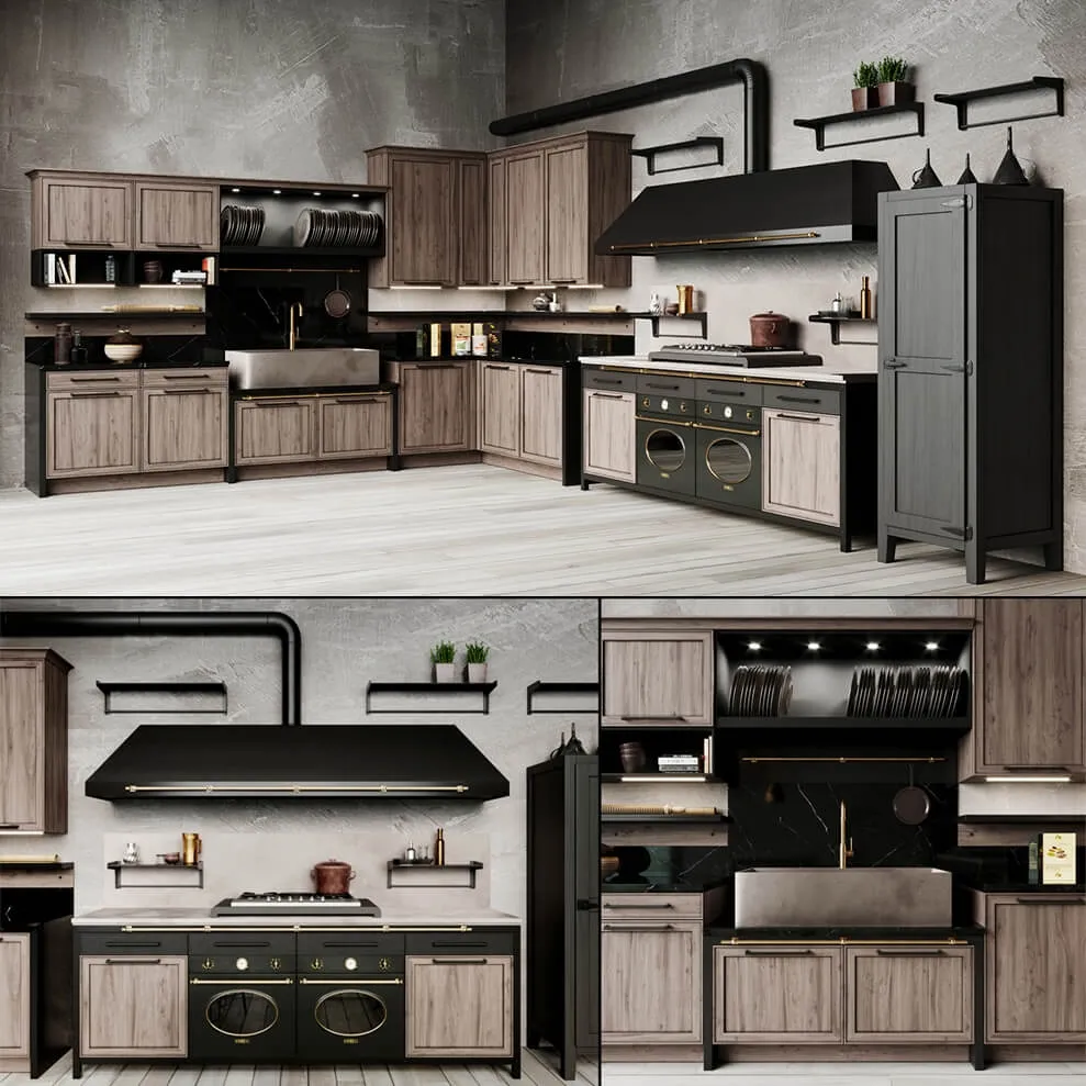 kitchen - Anteprima VINTAGE kitchen 3D Model