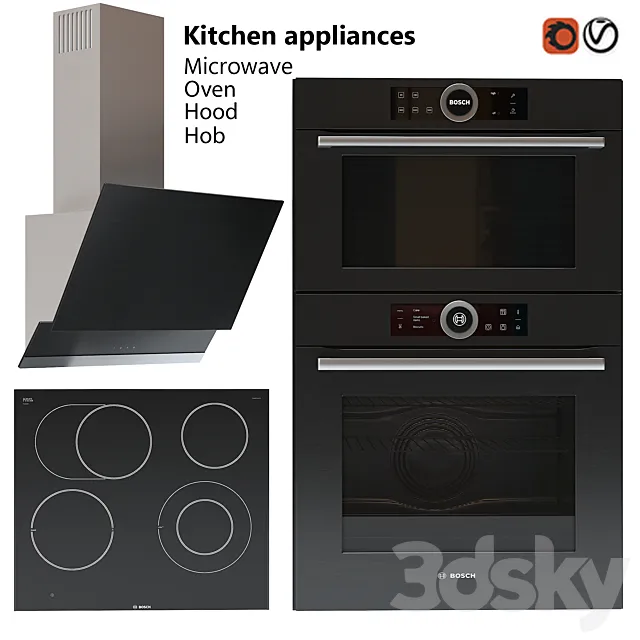Kitchen Appliances BOSCH 3DModel