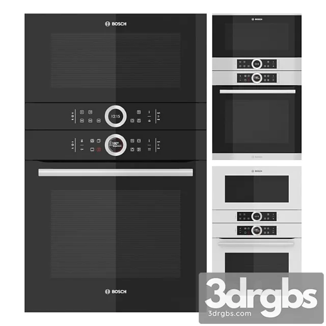 Kitchen appliances bosch series 8. three options 2 3D Model Free