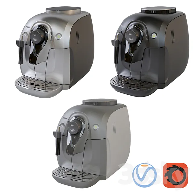 Kitchen appliances. Coffee Machine. ?offee maker Philips HD 8649 3DModel